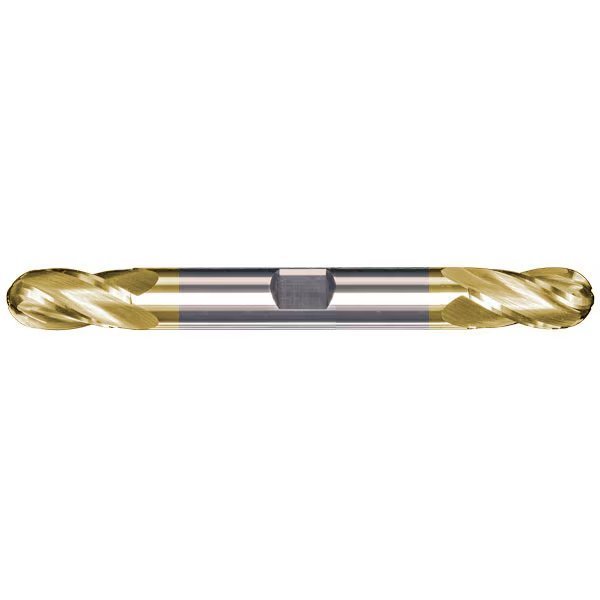 3/8x3/4x3/8x3-1/2 2FL Ball Double End Endmill With Flat, PowerT, Mastercut Tool, Mfr#: 200-012W-2